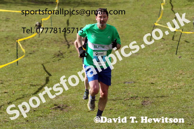Masters men 2021 NECAA Cross Country Relays, Thornley Farm, Peterlee, Saturday, April 10th. Photo: David T. Hewitson/Sports for All Pics
